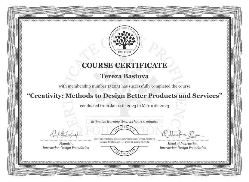 Creativity: Methods to Design Better Products and Services