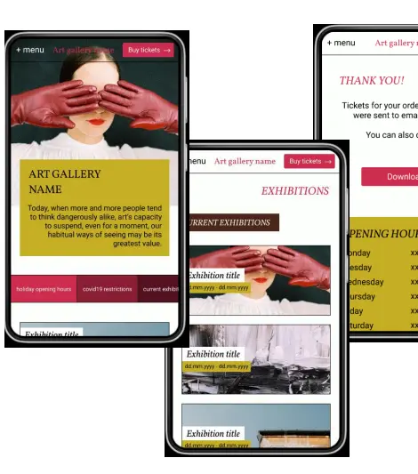Art Gallery Check-in App Design